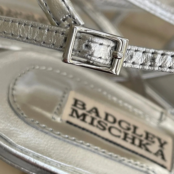 Badgley Mischka Platform Heels in Sexy Silver - Picture 11 of 12